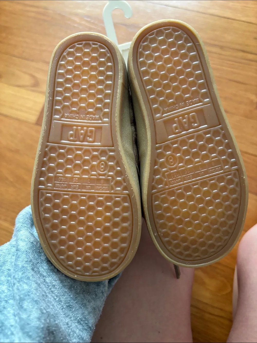 NWT baby GAP Taupe Suede Lace-Up Ankle Boots